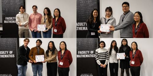 Winners with their certificates