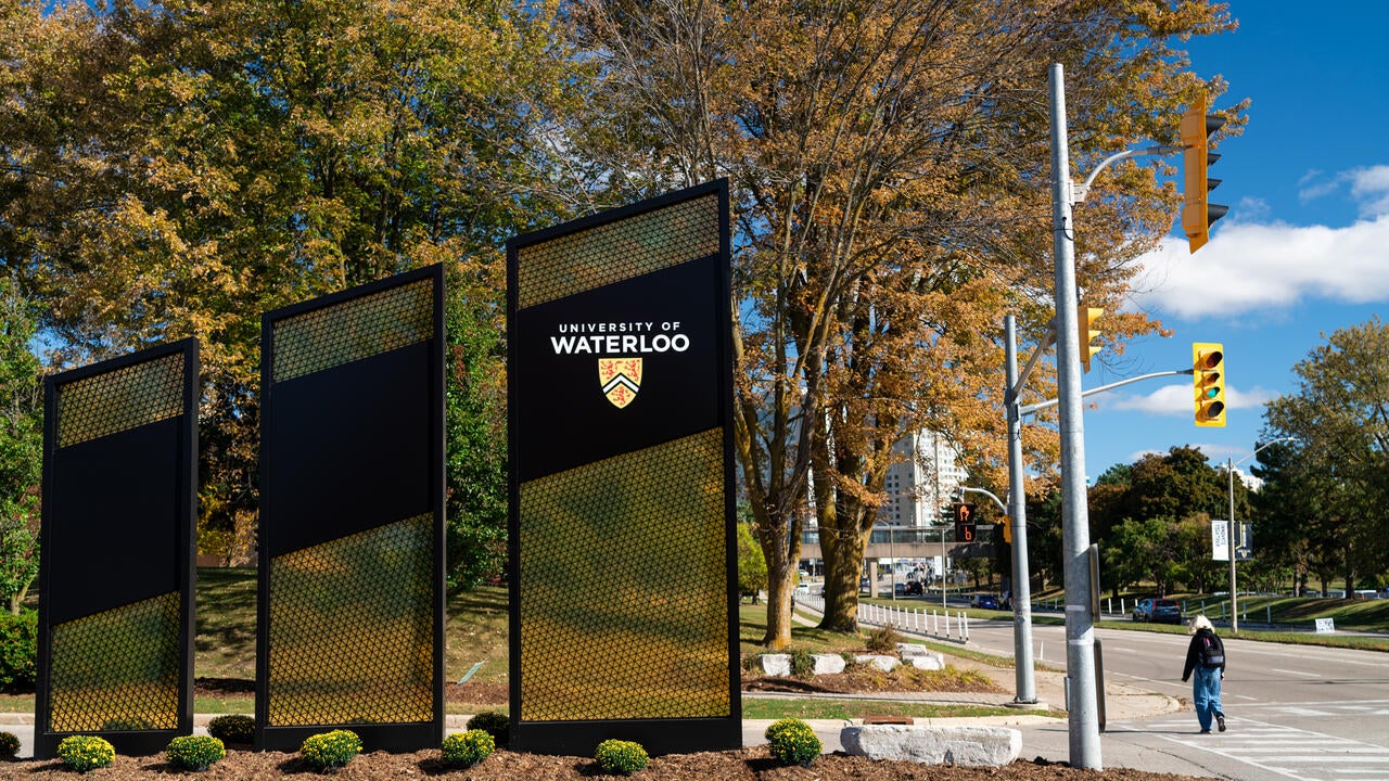 University of Waterloo signage