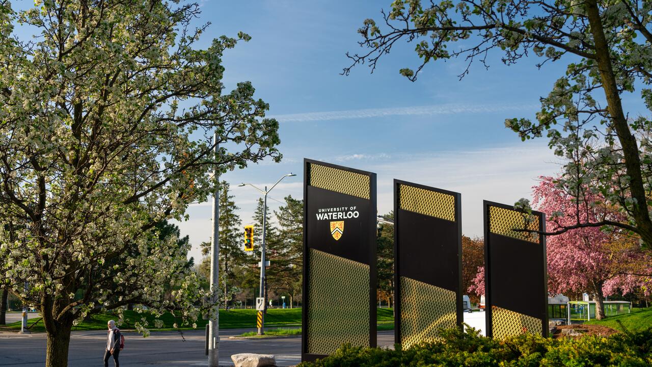 University of Waterloo sign