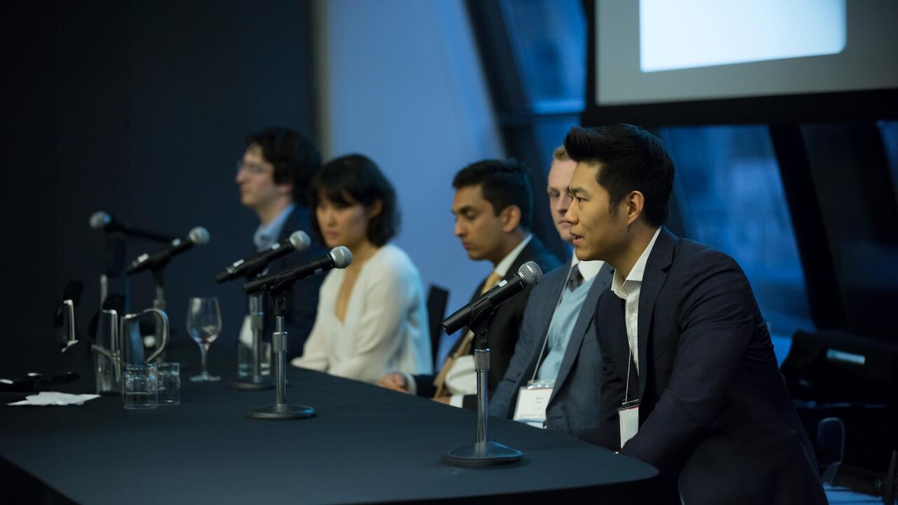 Andy Wang and other at panelist table