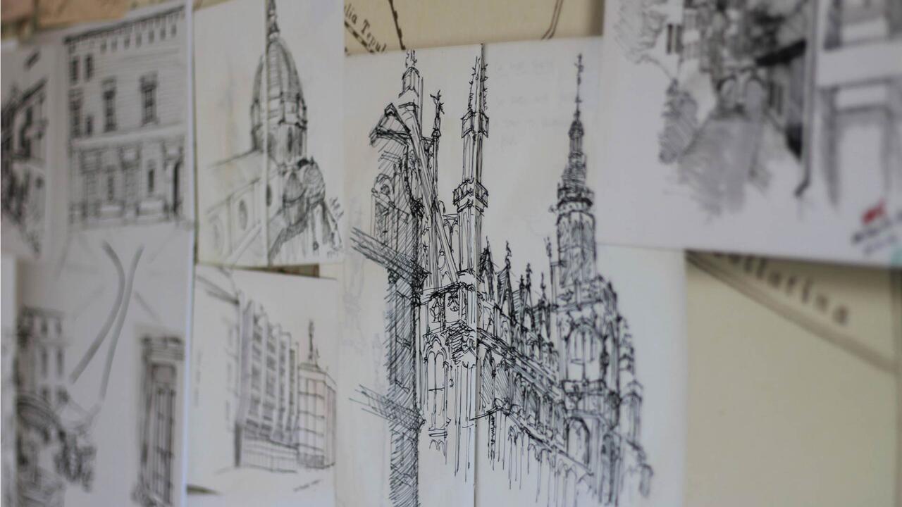 Architectural Building Sketches