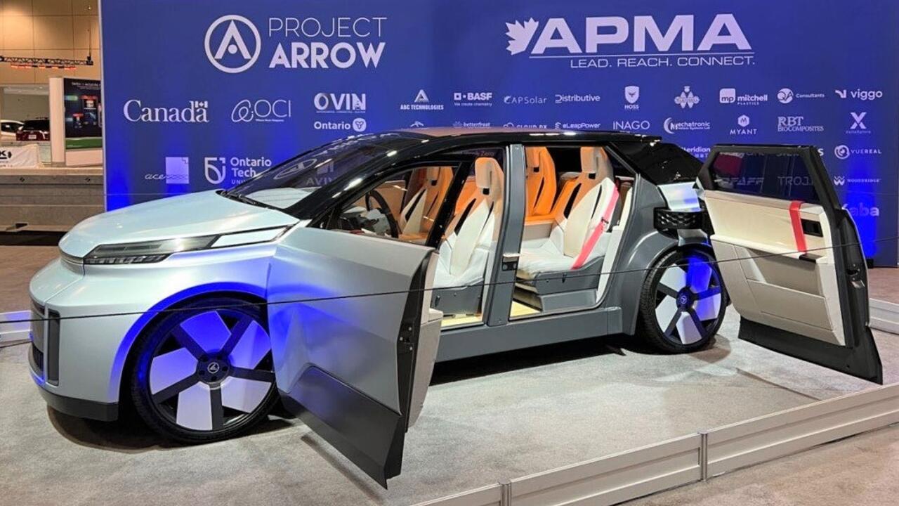 The Arrow concept car on display in Toronto.
