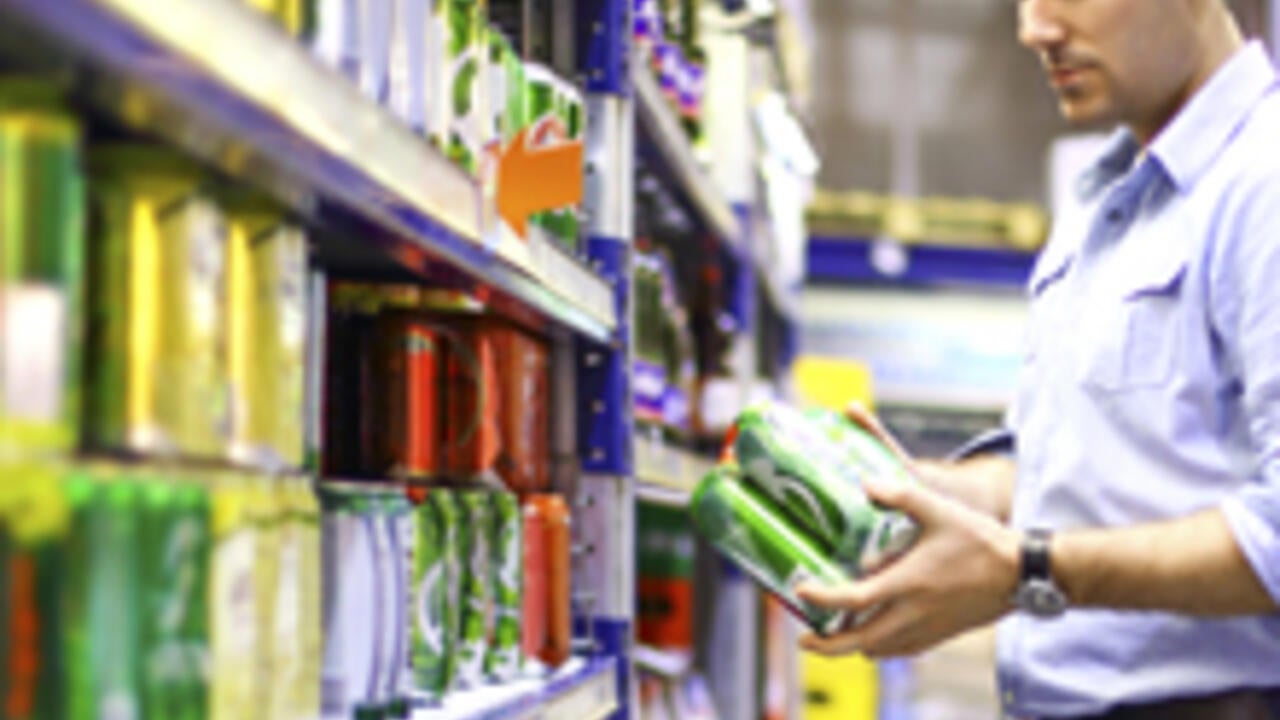 Man buying beer