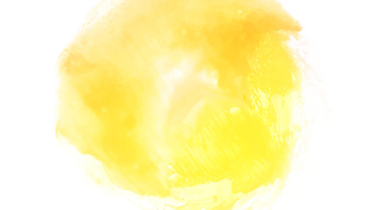 Yellow ink blotch