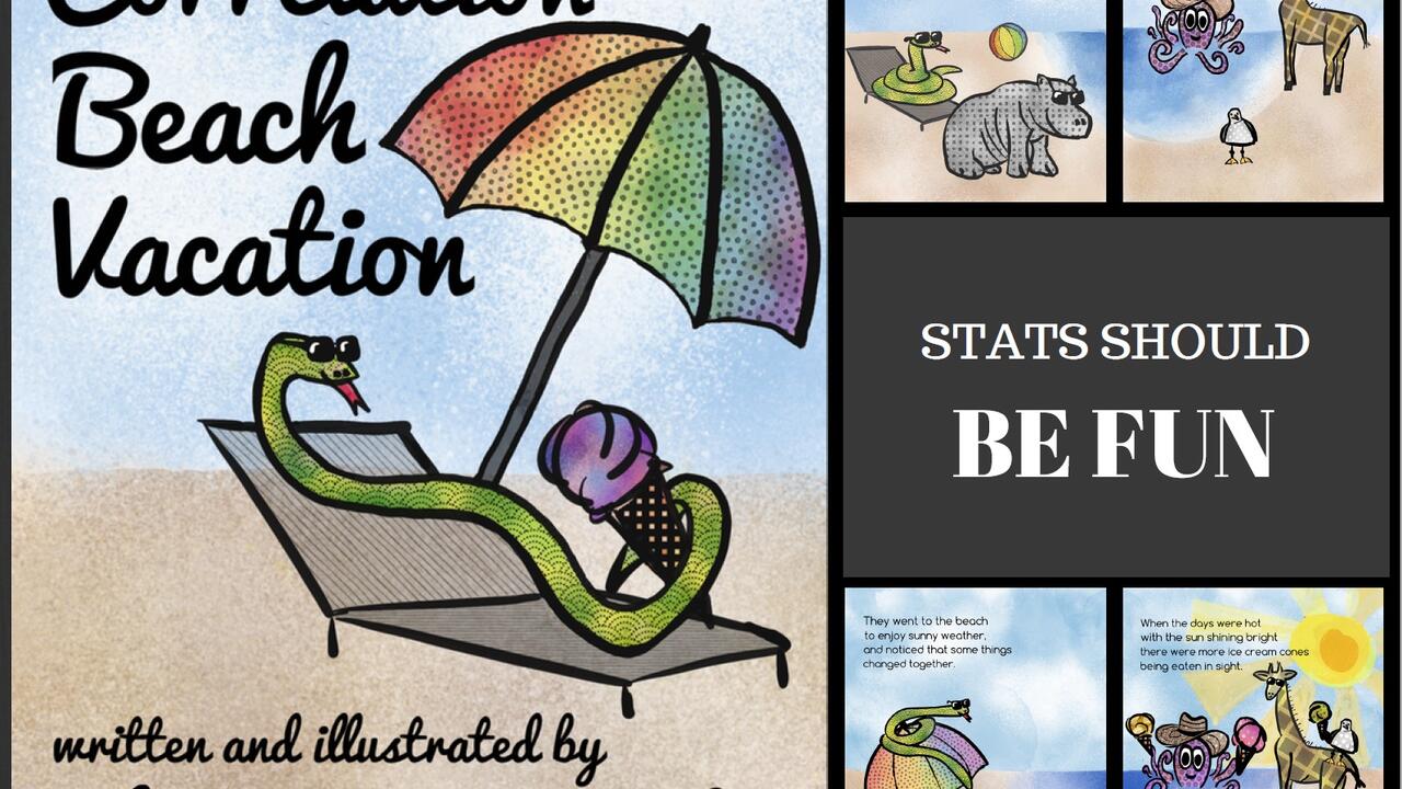 Correlation Beach Vacation Collage