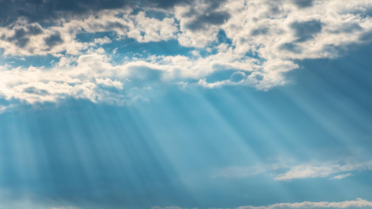 clouds in a blue sky