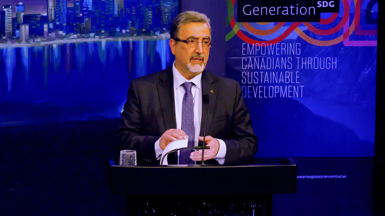 Feridun speaking at SDG Summit