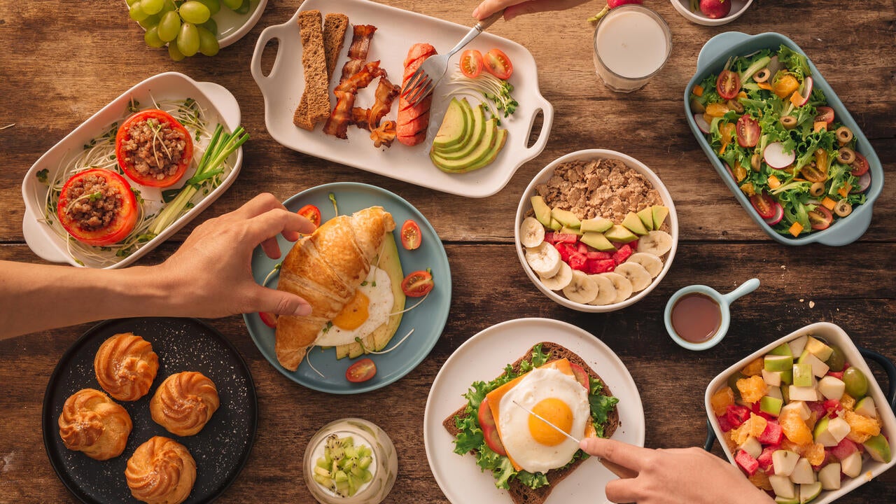 People having breakfast