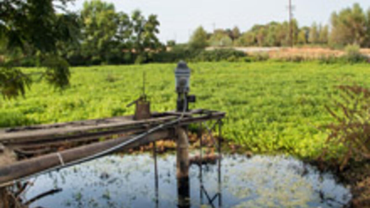 Groundwater with pump