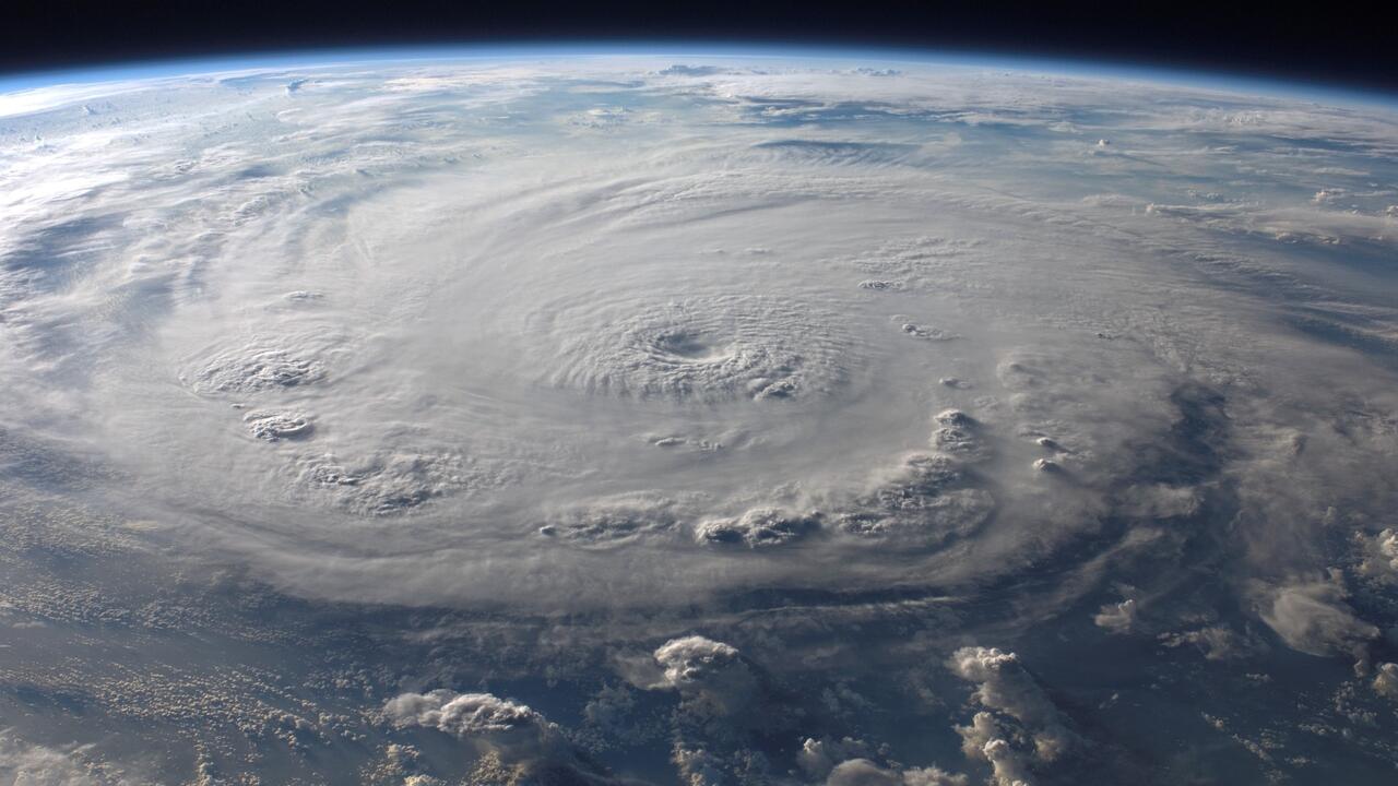 Image of hurricane taken from space