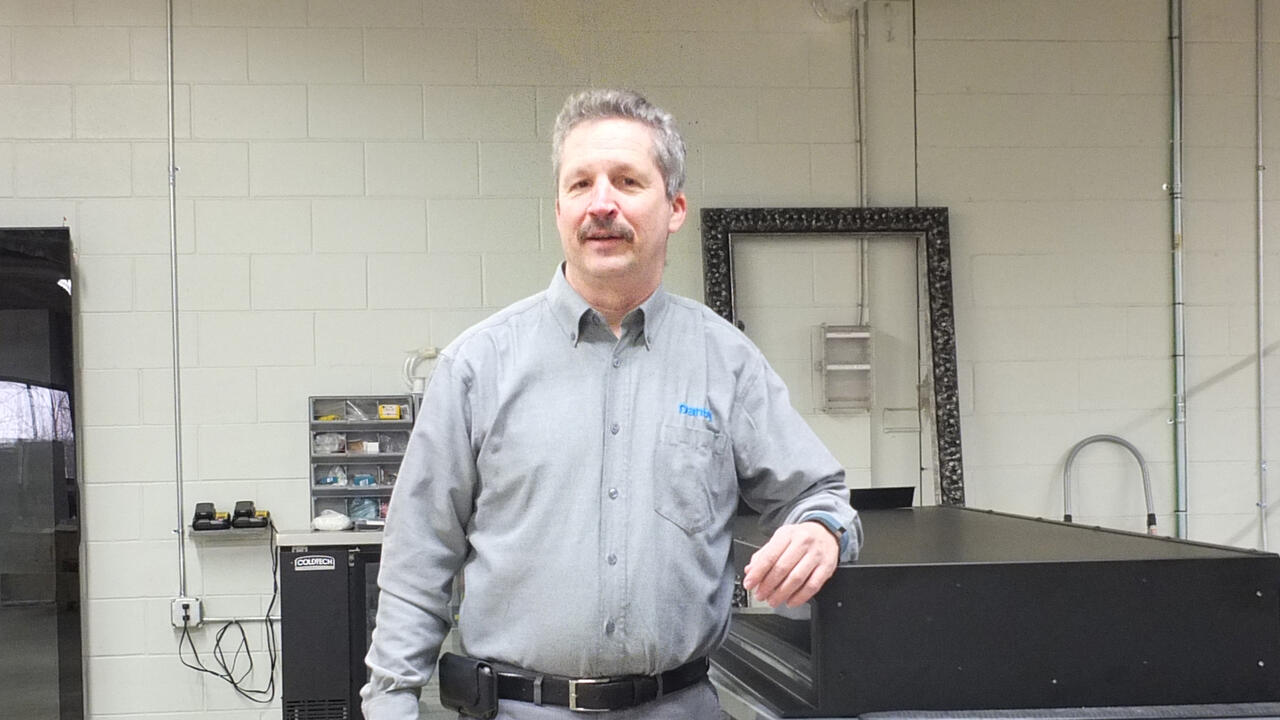 Jim Estill in a lab