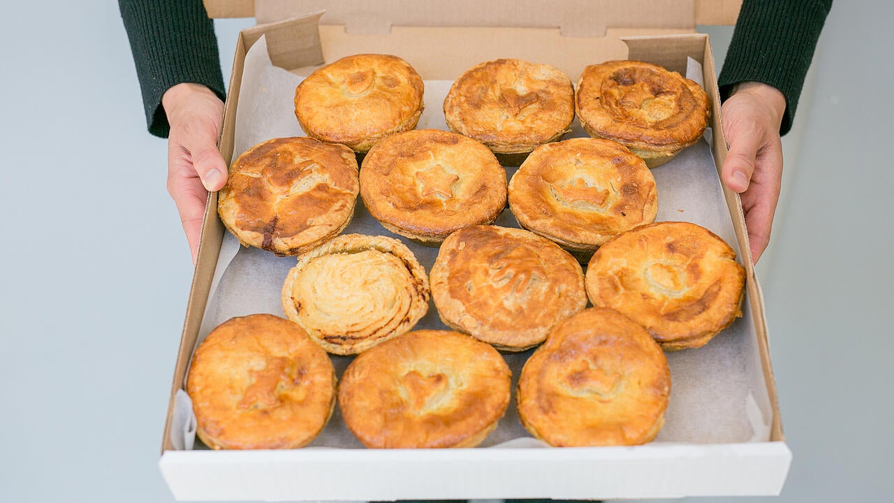 Kanga Meat Pies in a box