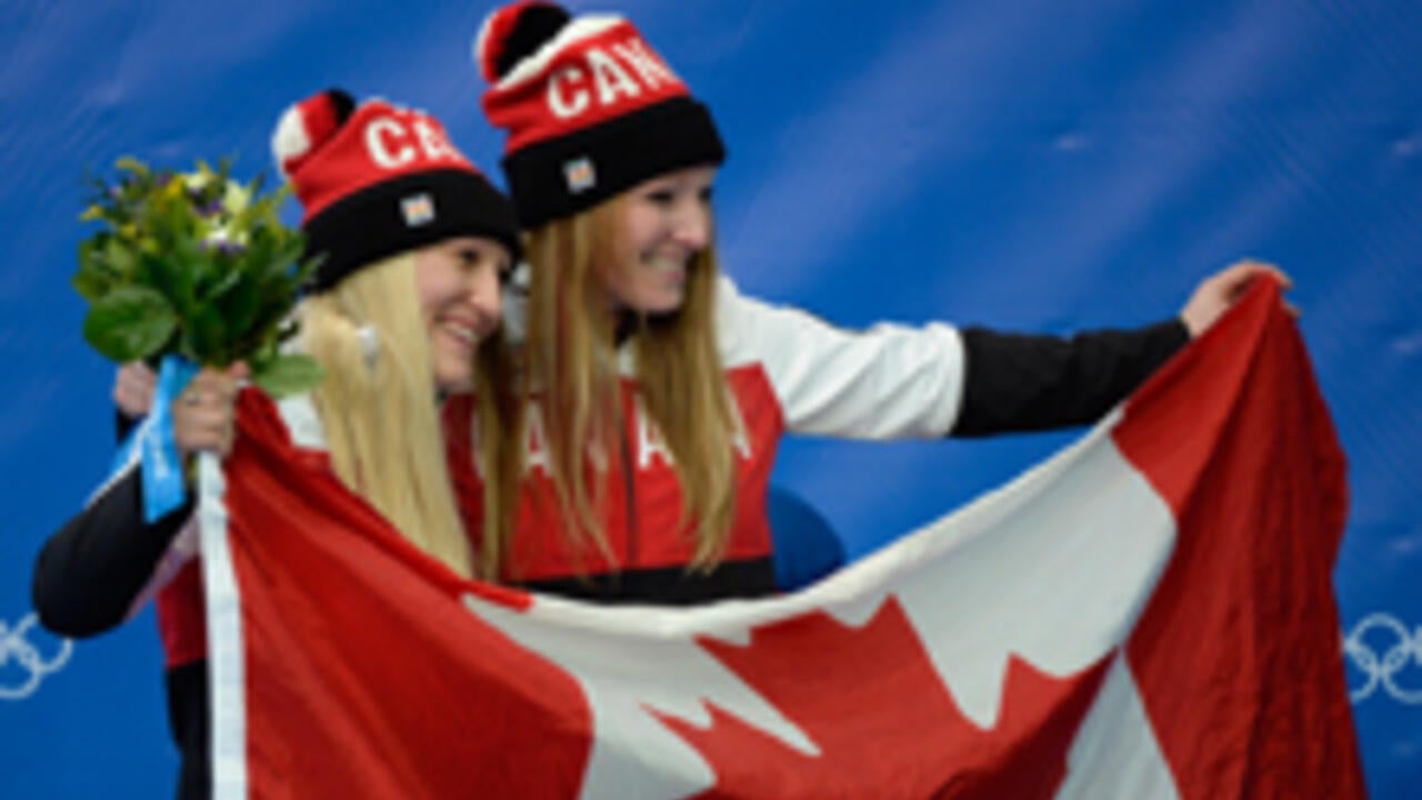 Heather Moyse and Kaillie Humphries