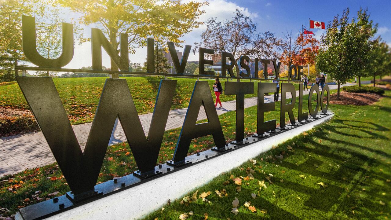 University of Waterloo entrance sign