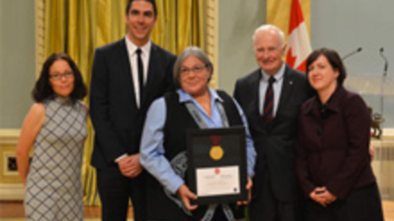 Susan Roy receives a joint Governor General History Award