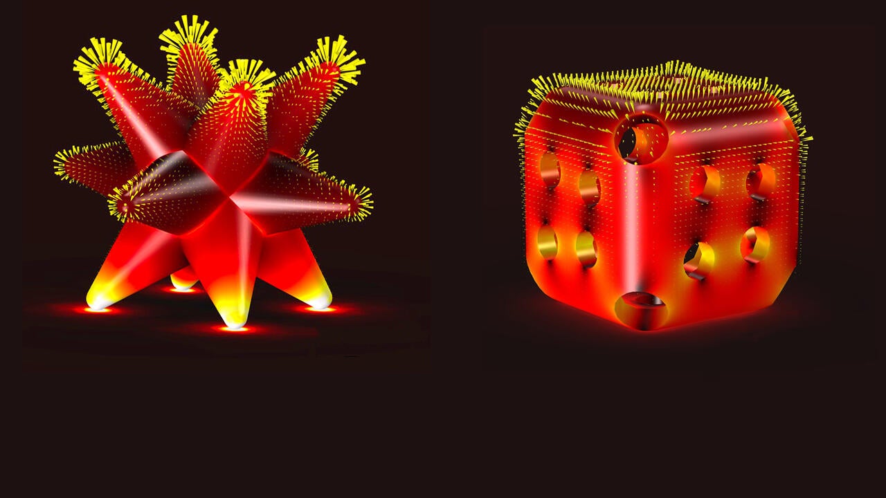 Some of the complex structural arrangements of catalysts; left is known as branched structure and the right as cage structure.