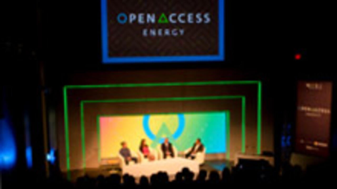 Panel members at opening session of OpenAccess Energy Summit