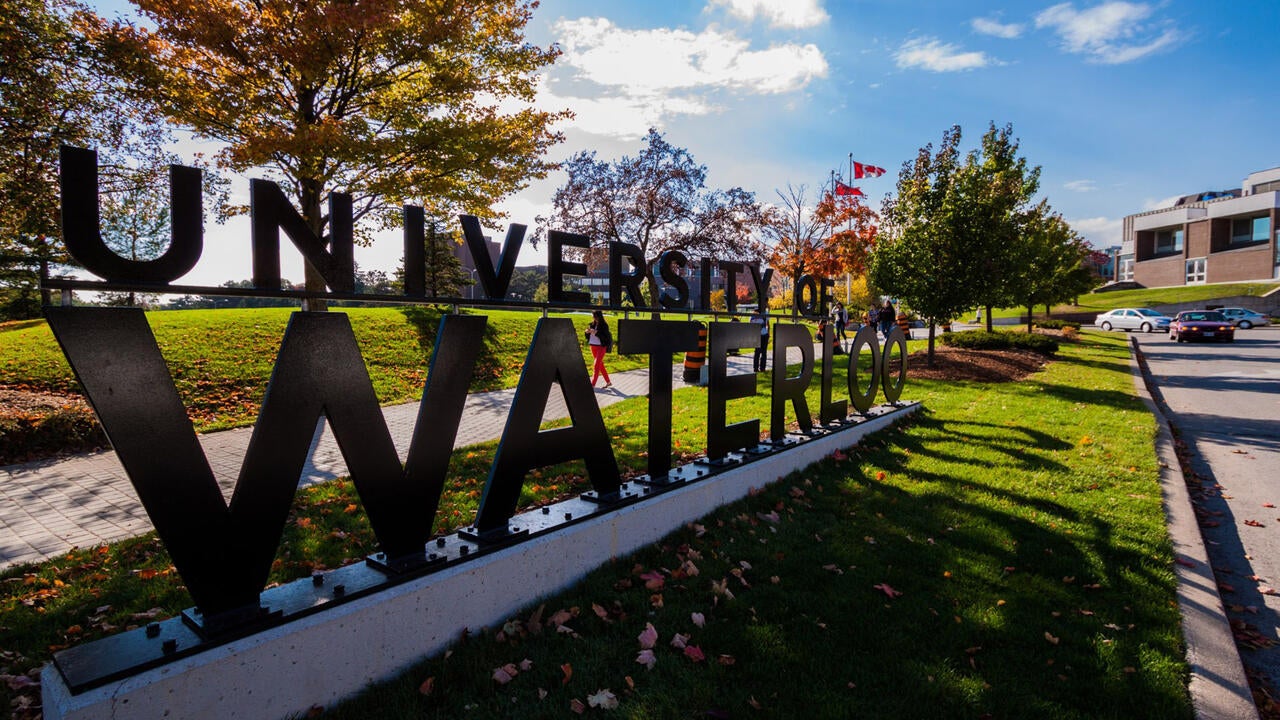 University of Waterloo Sign