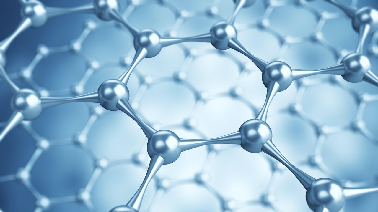 An up-close image of graphene.