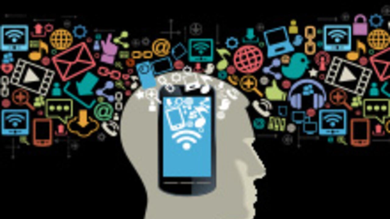 Smartphone impact on brain - conceptual