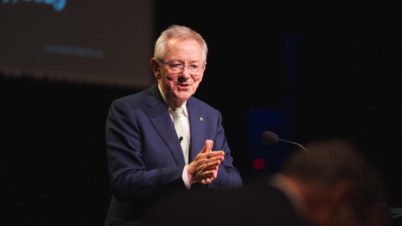Sir Andrew Steer speaking. 