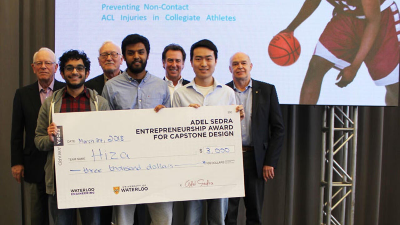 Team Hiza was the 2018 winner of the Sedra People’s Choice Award at the Norman Esch Entrepreneurship Awards for Capstone Design.