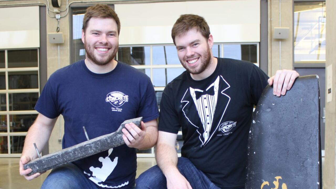 Waterloo Engineering students Russell and Graham Giles 