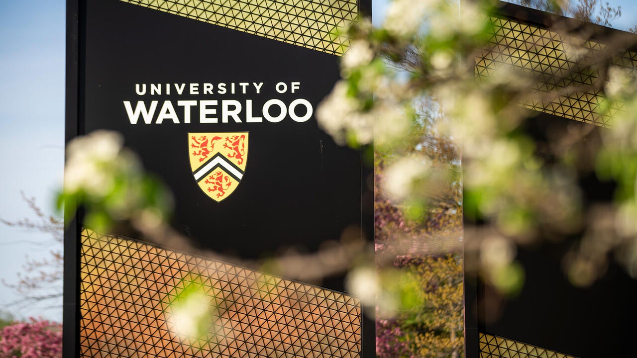 University of Waterloo sign