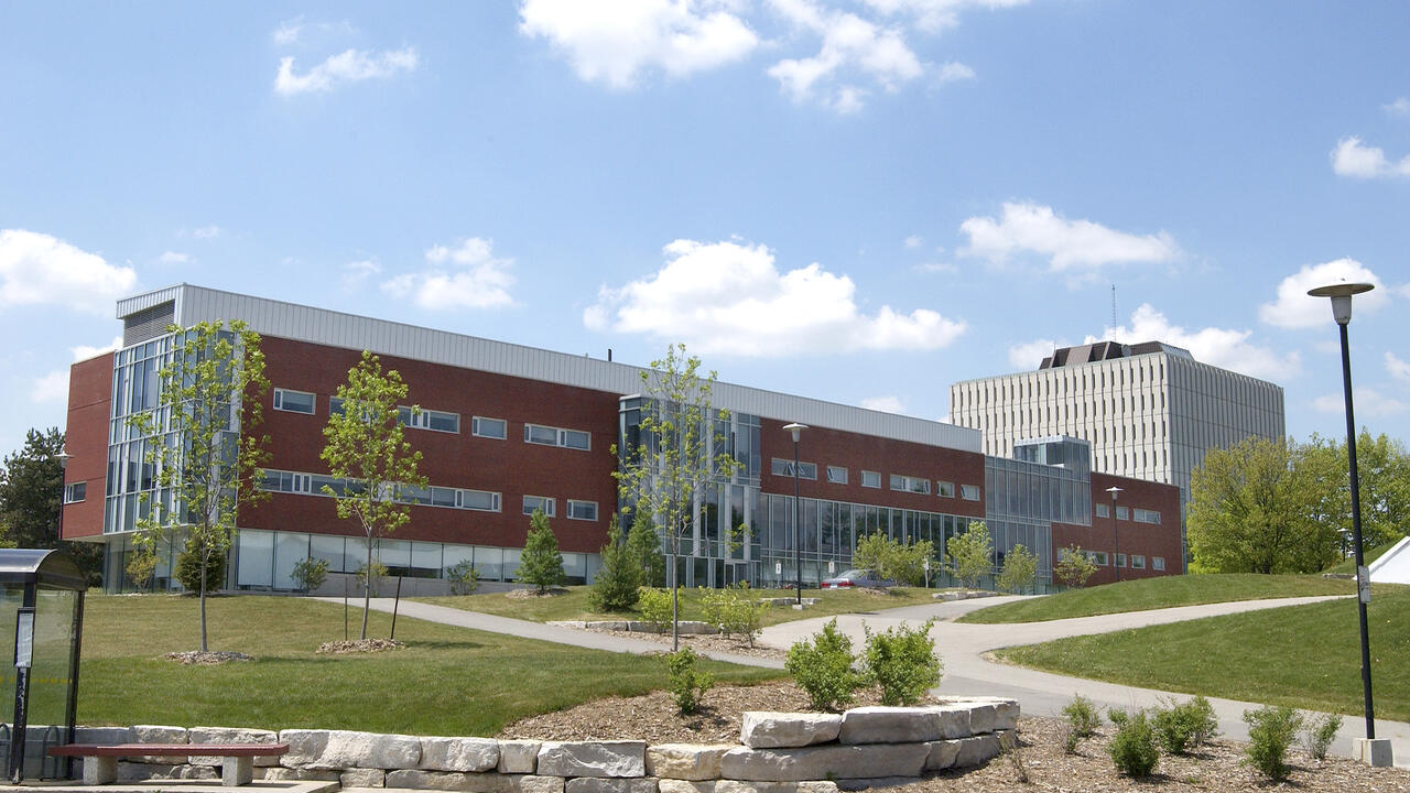 Image of the William M Tatham Centre, aka the Career Centre on campus