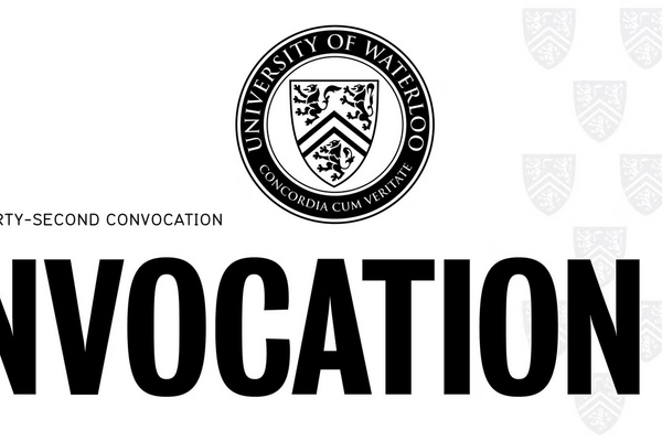 UWaterloo crest. One hundred and thirty-second convocation.