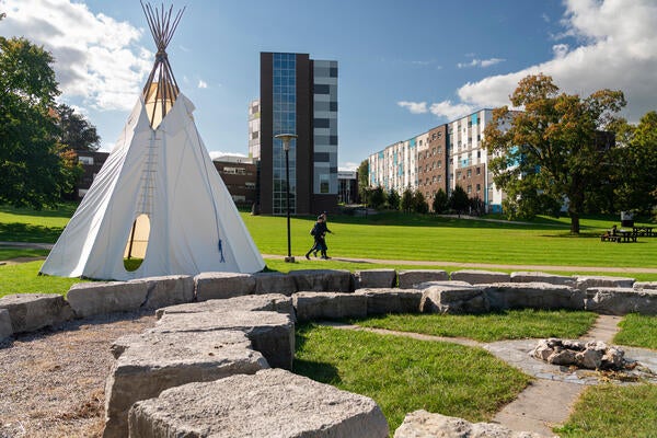 Indigenous fire grounds at United College campus