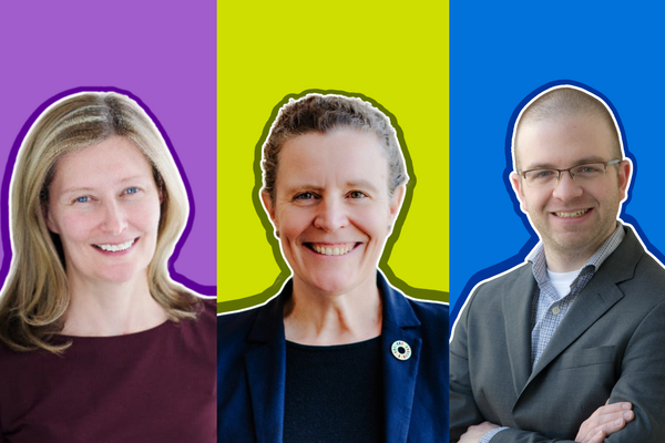 Catherine Burns, Amelia Clarke and Chris Yakymchuk