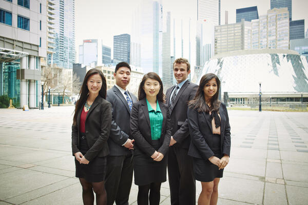 Group of University of Waterloo Co-op students in Toronto