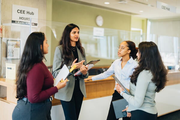 Co-op students in Tatham Centre