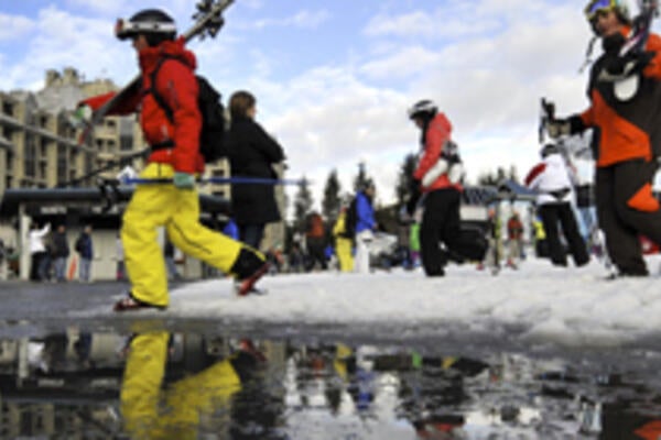 Climate change affects ski conditions