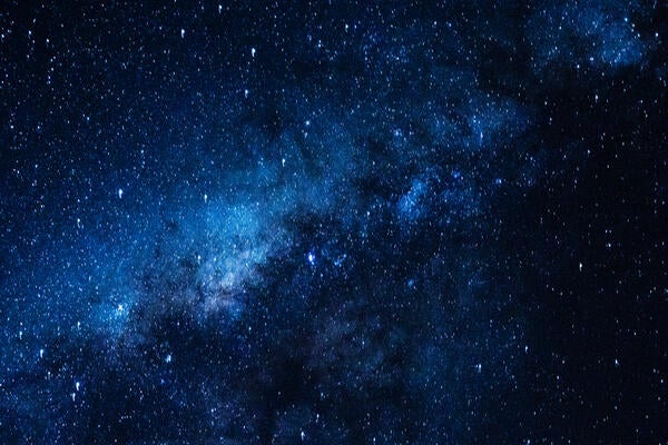 The milky way in space 