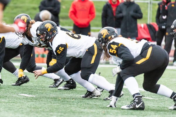 Cody Wheten on the football field