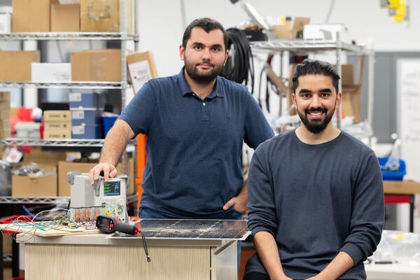 Amirhossein Boreiri (left), Swish Solar's Chief Technology Officer, and Miswar Syed, Chief Executive Officer, are the latest Vel