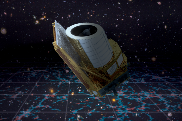 Artist impression of the Euclid mission in space / Image credit: ESA