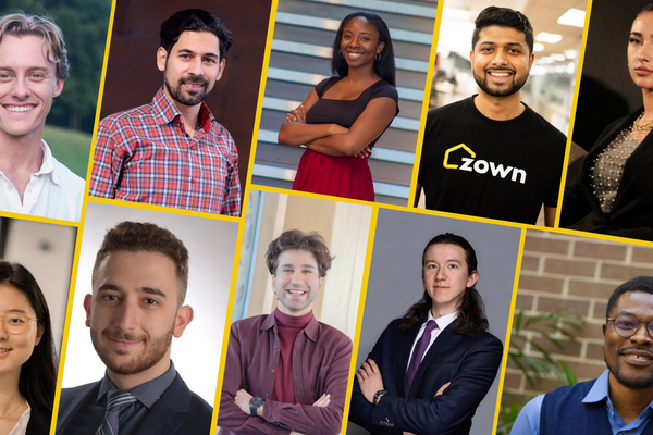 Waterloo students and alumni in photo collage