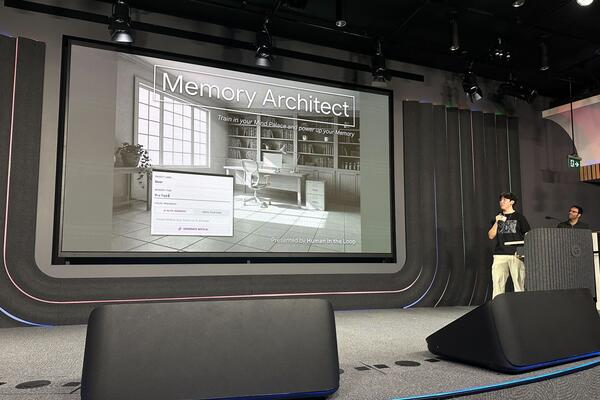 Students present their project, "Memory Architect"