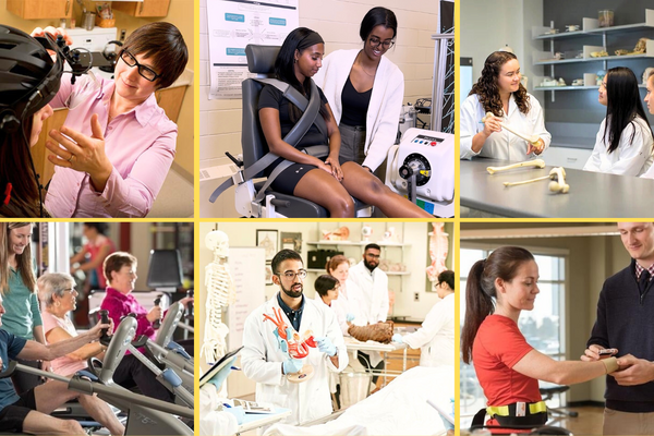Collage of University of Waterloo students across health and wellness programs