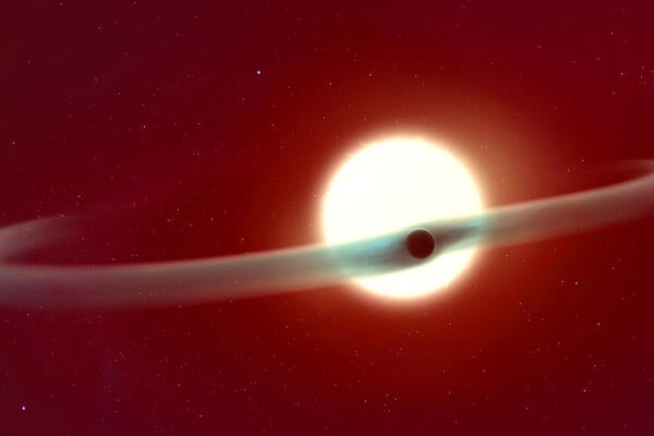 An artistic representation of exoplanet WASP-121 b