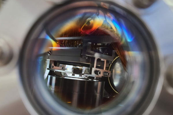 Close up of vacuum chamber