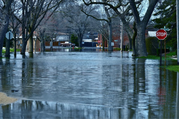 flooded street