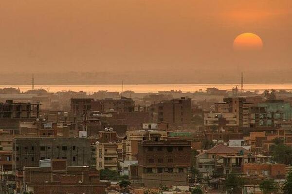 A sunset over Khartoum