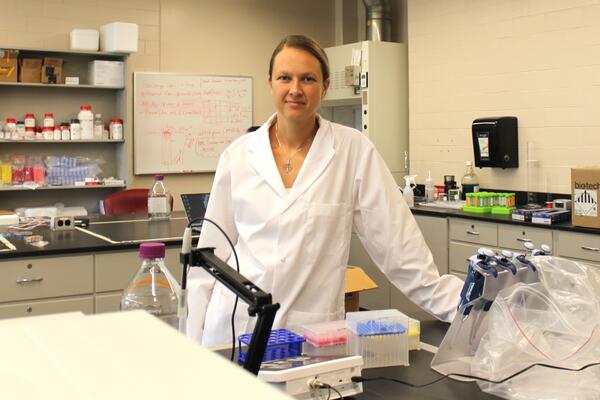 Dr. Veronika Magdanz was part of the Waterloo research team that studied the adhesion force of semen droplets. 