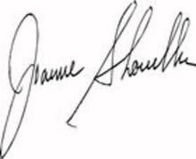 Joanne Shoveller signature