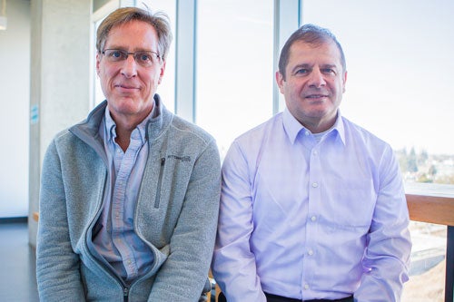 Waterloo Artificial Intelligence Institute co-directors Peter Van Beek and Fakhri Karray