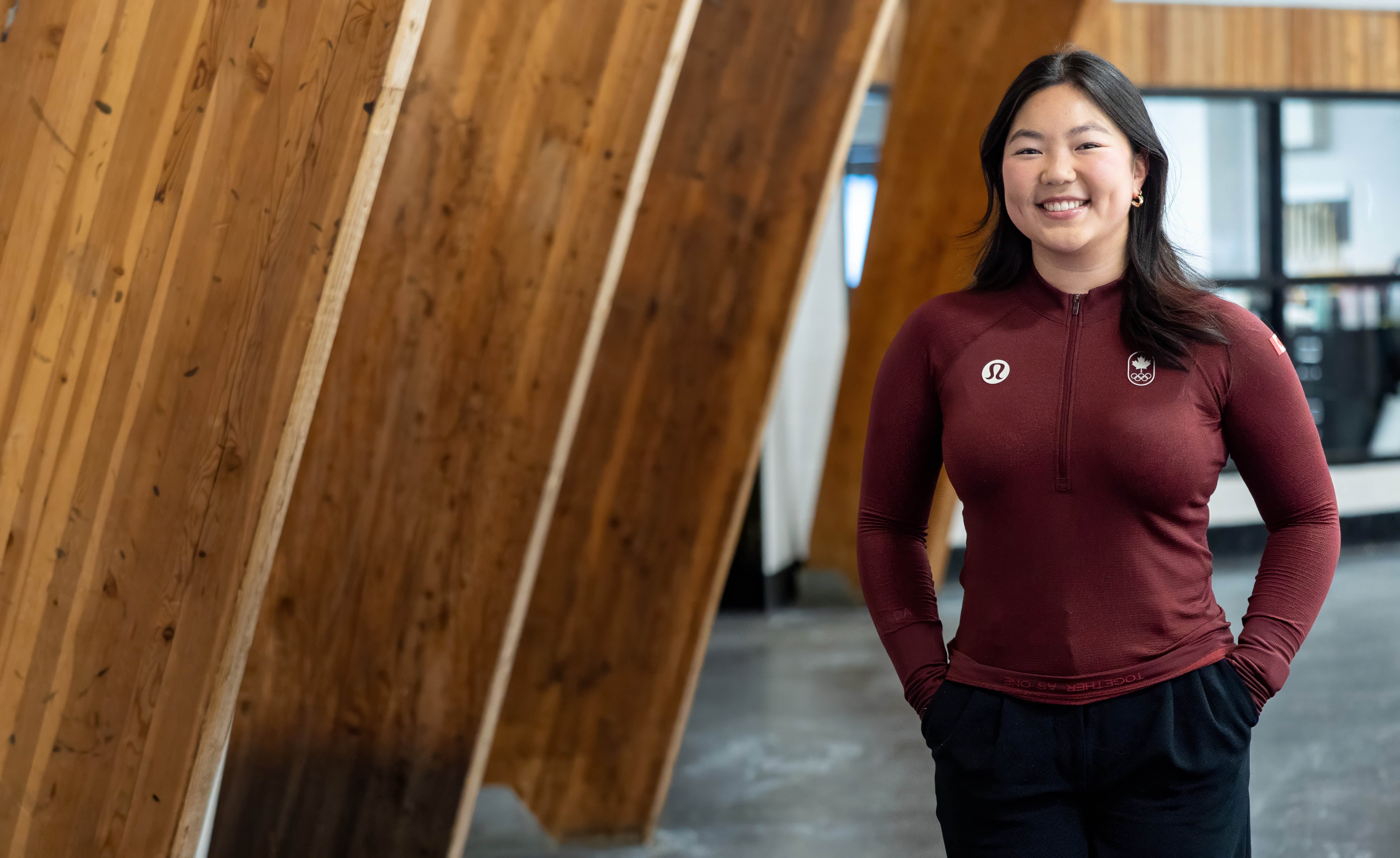 Diane Choi poses while wearing COC uniform